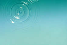 Blue Circle Water Ripple Background