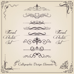 calligraphic elelments and page decoration