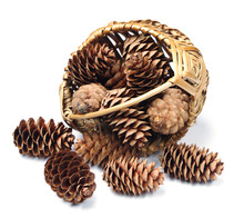 Cones In A Wicker Basket