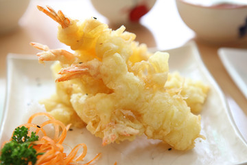 Tempura Fried shrimp Japanese style