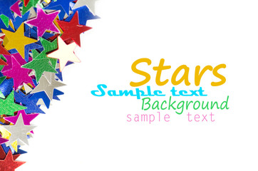 Colored stars background for your text on photo, and other.