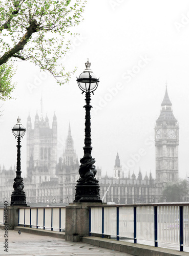 Plakat na zamówienie Big Ben & Houses of Parliament, idyllic view