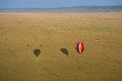 Hot air balloon over Masai Mara