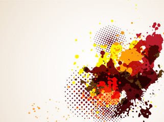 Aufkleber - Background with grunge element