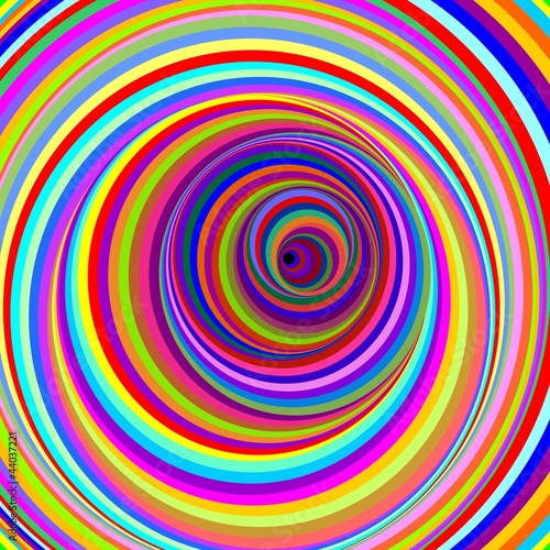 Nowoczesny obraz na płótnie Cerchi Ipnotici-Hypnotic Psychedelic Circles-Vector
