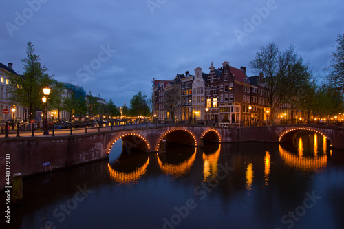 Board z aluminiowym obramowaniem Kanały w Amsterdamie, Holandia