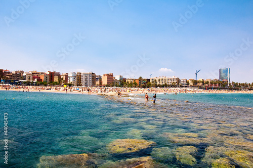 Fotoboard na płycie Plaża barcelona.