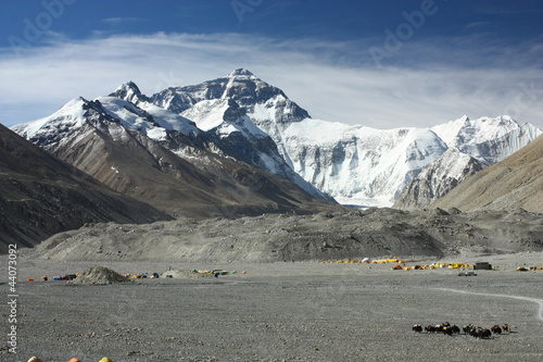 Obraz na płótnie canvas Mount everest-base camp i (strona tybetańska)