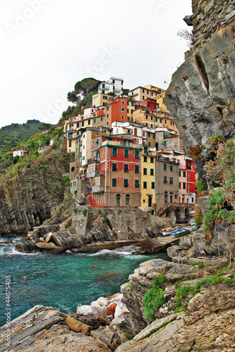 Tapeta ścienna Kolory serii Włochy - riomaggiore, cinque terre