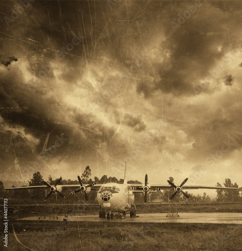 Fotoboard na płycie Retro lotnictwo, stary samolot