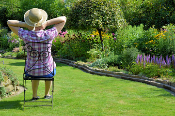 Fototapete - Entspannung im Garten