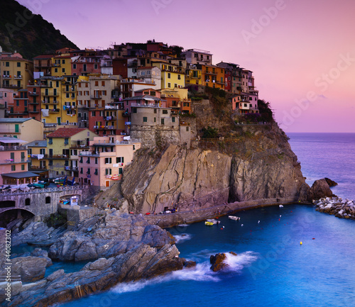 Obraz na płótnie canvas Manarola o zmierzchu