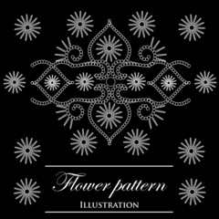 Vector flowers patterns