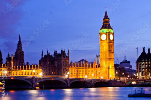 Plakat na papierze fotorealistycznym Big Ben Londyn