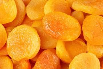 Sticker - Dried apricots close-up