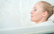 © listercz - Bath woman enjoying bahub. Naturaly beautiful female relaxing