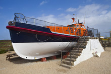 Lifeboat At Land's End In Cornwall