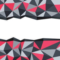 Aufkleber - Abstract triangle background with space for text. Vector illustr