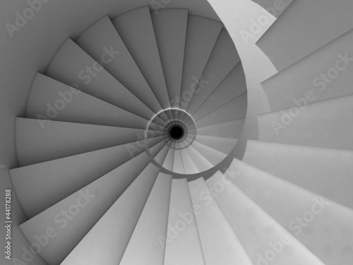 Fototapeta na wymiar spiral staircase