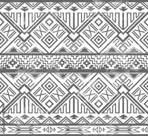 Fotoboard na płycie Streszczenie geometryczny wzór aztec. 