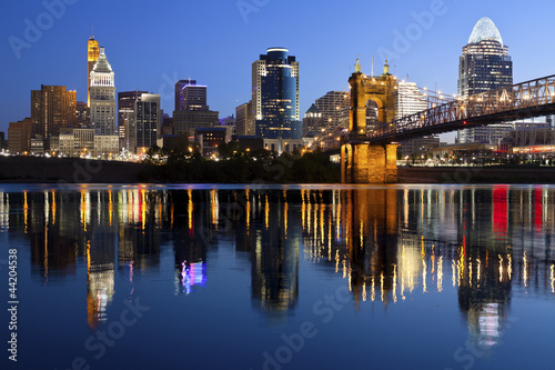 Naklejka samoprzylepna Panoramę Cincinnati.
