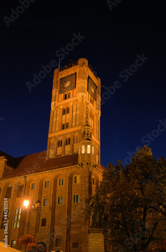 Plakat na papierze fotorealistycznym Wieczór w toruniu
