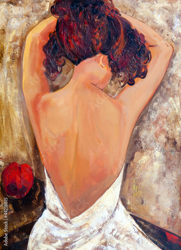 Tapeta ścienna na wymiar Opposite Side of a Beauty (oil painting)