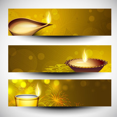 Wall Mural - Website headers or banners for for Hindu community festival Diwa