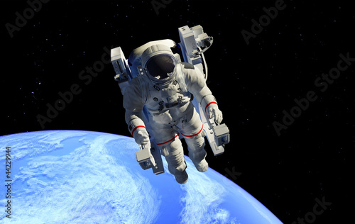 Board z aluminiowym obramowaniem Astronauta