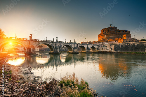 Board z aluminiowym obramowaniem Castel sant'angelo, rzym