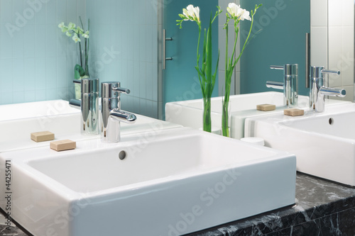 Fotografía  Waschtische Doppelwaschtisch