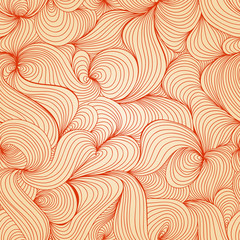 Fototapete - Abstract retro waves texture (seamless pattern)