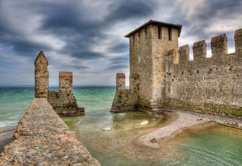 Wall Mural - Castle of Sirmione, Italy.