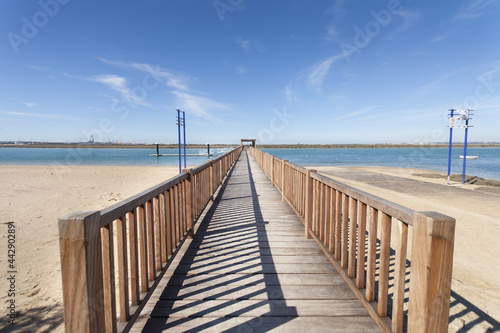 Tapeta ścienna Molo na plaży