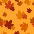 Seamless pattern with autumn maple leaves. Vector EPS 8.