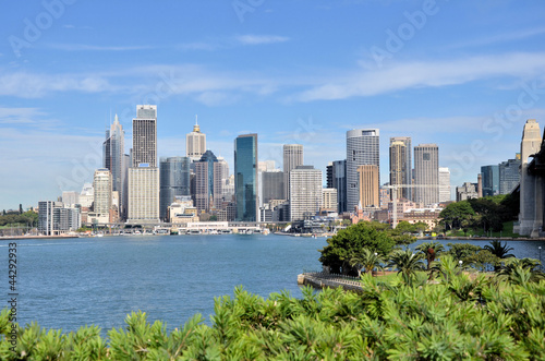 Obraz na płótnie canvas czteroczęściowy "tetraptyk" Widok na panoramę Sydney