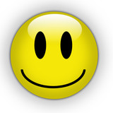 Fototapeta  - Smile yellow button