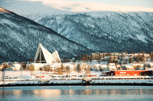 Board z aluminiowym obramowaniem Widok tromso
