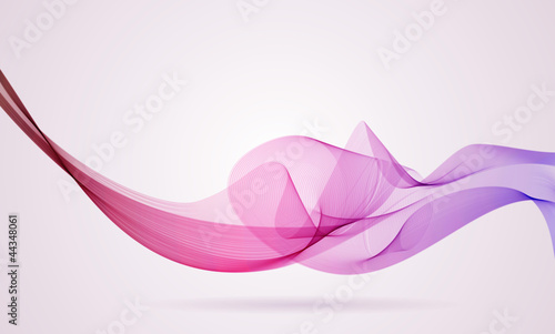Cuadros en Lienzo Pink and violet smoky wave background