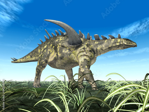 Board z aluminiowym obramowaniem Dinozaur gigantspinozaura