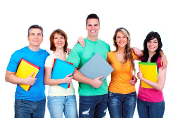 Poster - Group of students teens.