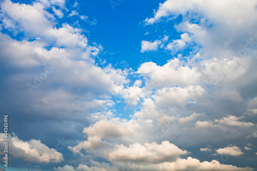 Naklejka samoprzylepna Wieczorne chmury cumulus