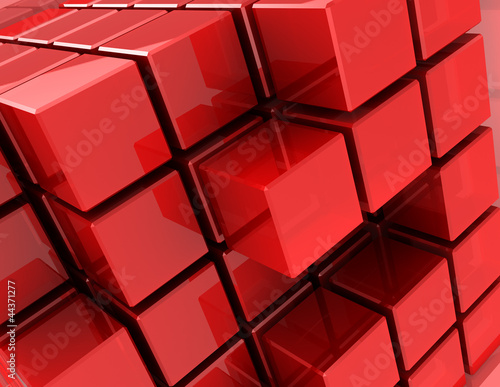Board z aluminiowym obramowaniem Czerwone kostki