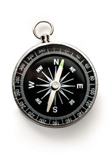 Compass on the white background