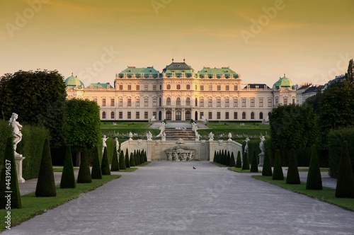 Baroque castle Belvedere in Vienna, Austria Poster