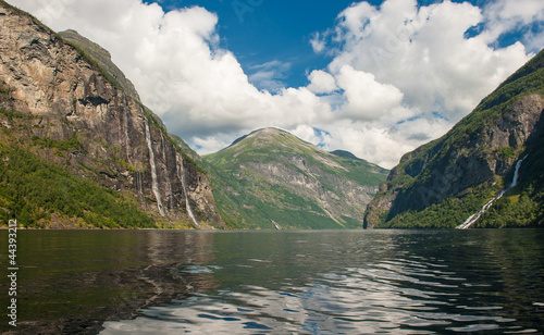 Board z aluminiowym obramowaniem Geiranger fiord, norwegia