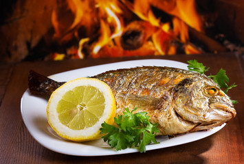 Grilled fish