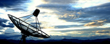 Satellite Dish Antennas Under Blue Sky