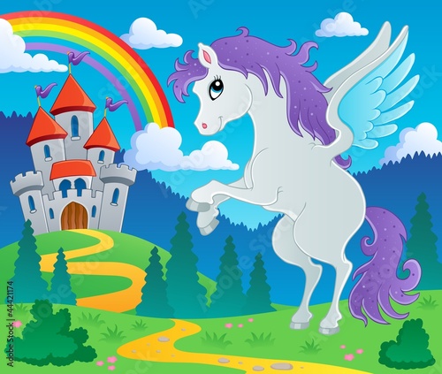 Obraz na płótnie canvas Bajka Pegasus motyw obrazu 2
