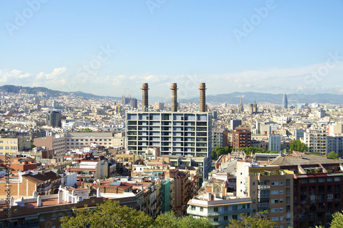 Fotoboard na płycie Barcelona to ekscytujące nowoczesne miasto nad Morzem Śródziemnym